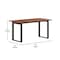 Flash Furniture Redmond 60x30 Conf Tbl w/1in. Thick Dbl Sided Laminate Tbl Top w/PVC and U-Frame Steel Bse, Walnut MT-M6030-WLT-UBF-GG - alternate 5
